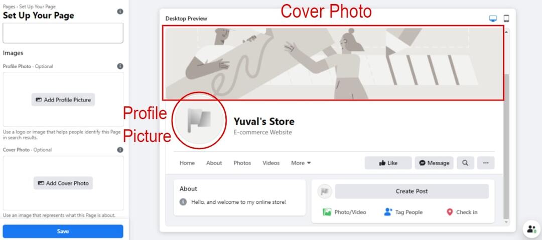 Add photos to your Facebook page