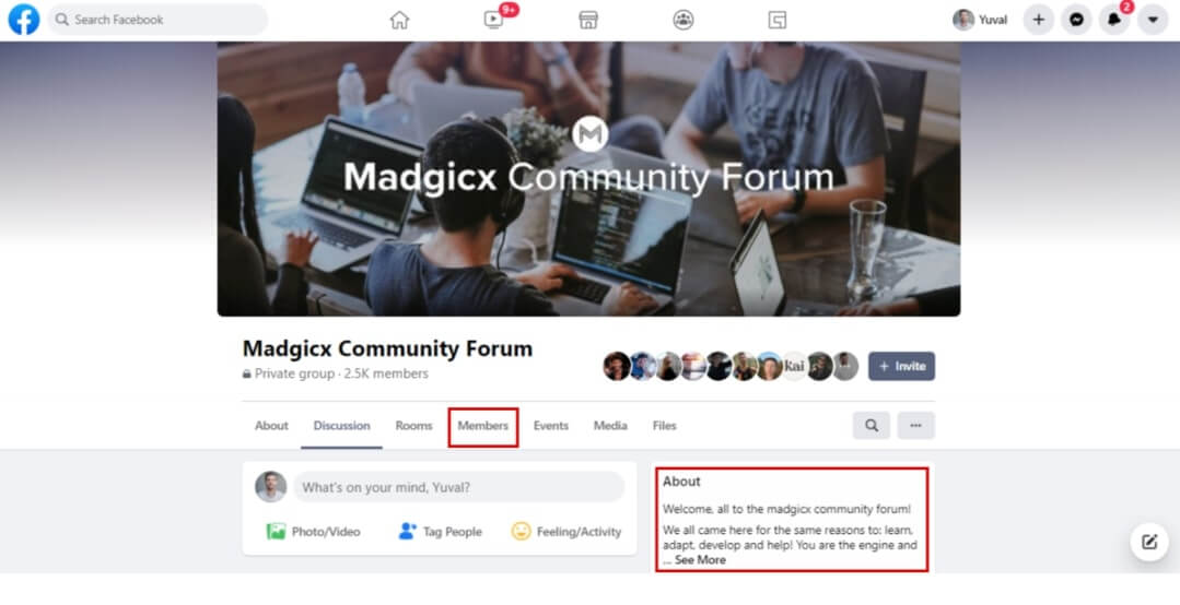 Group rules and members - Madgicx Community Forum