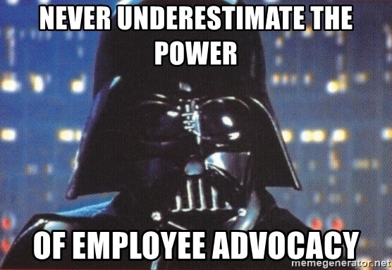 Employee advocacy meme