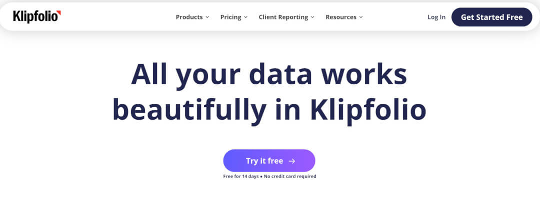 Klipfolio marketing analytics tool