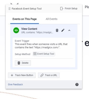 events on this page - Facebook Event Setup Tool