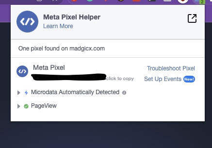Meta Pixel Helper