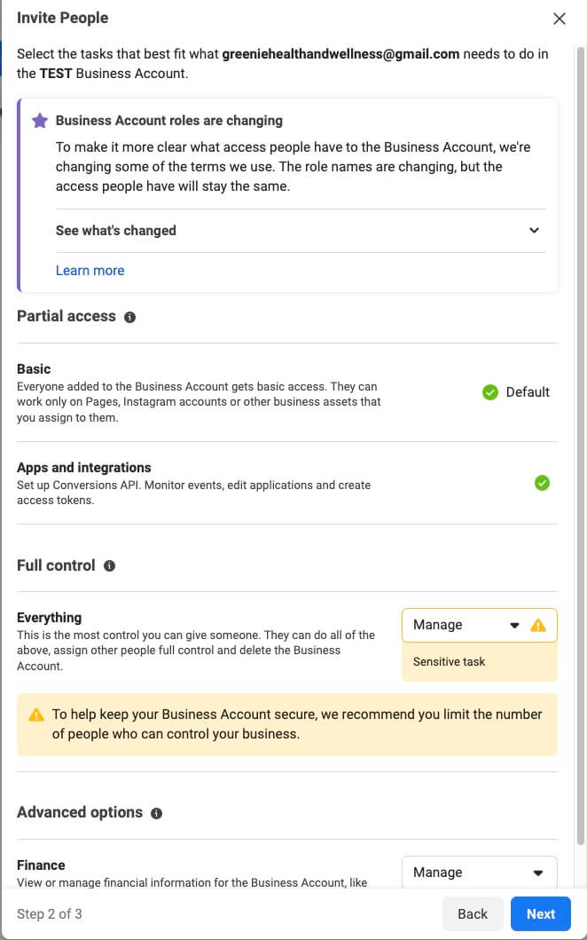 Business Manager roles