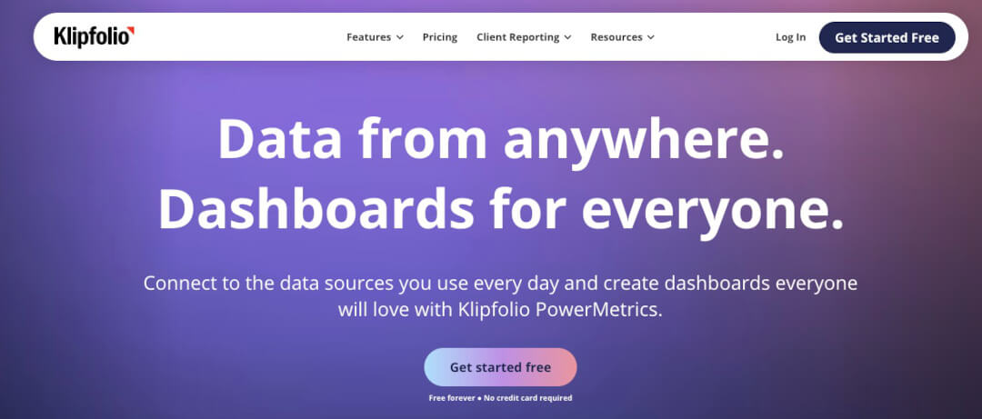 Klipfolio - digital marketing dashboard