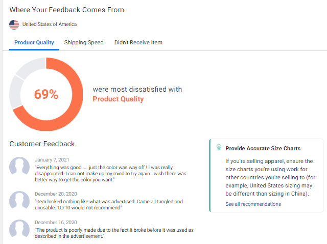 Bad customer feedback Facebook
