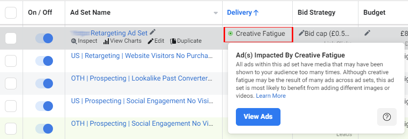 Identify Creative Fatigue on Facebook Ads Manager