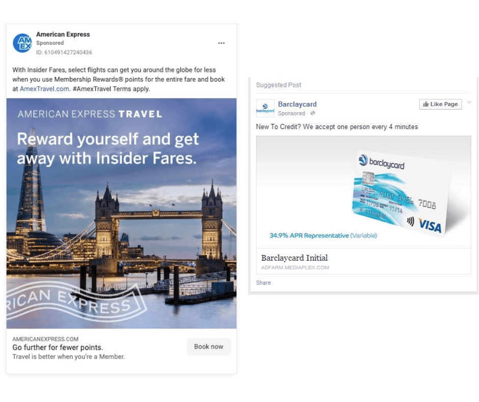Bad Facebook ad example