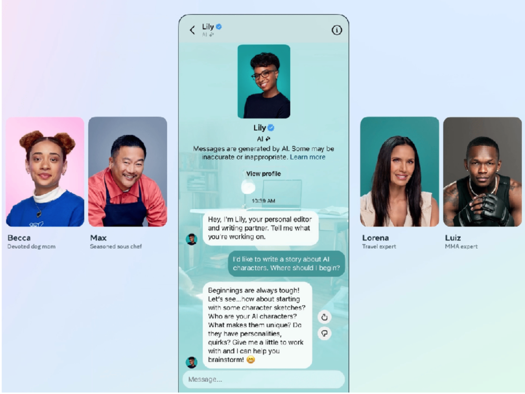 Meta's AI celeb chatbots.