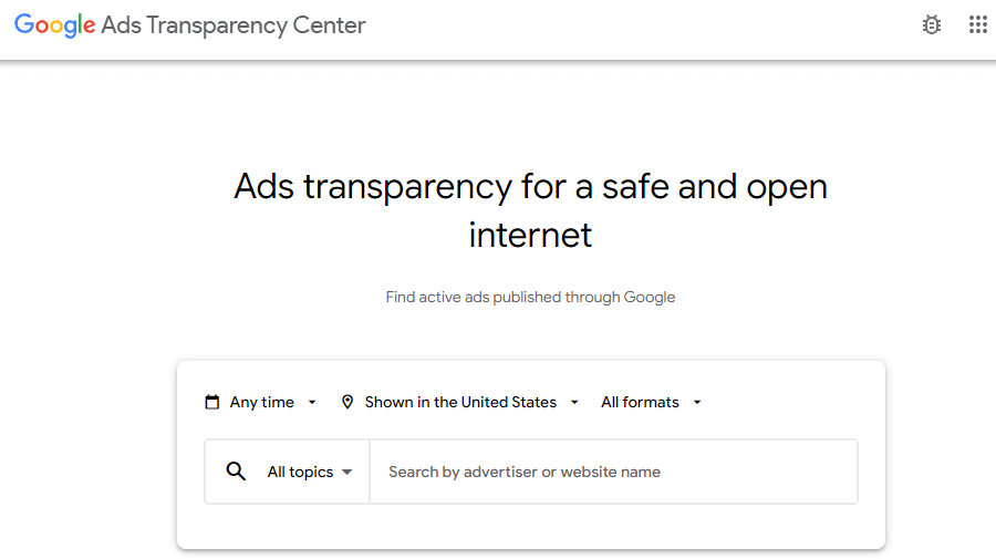 Competitor Ads - Google Ads Transparency Center