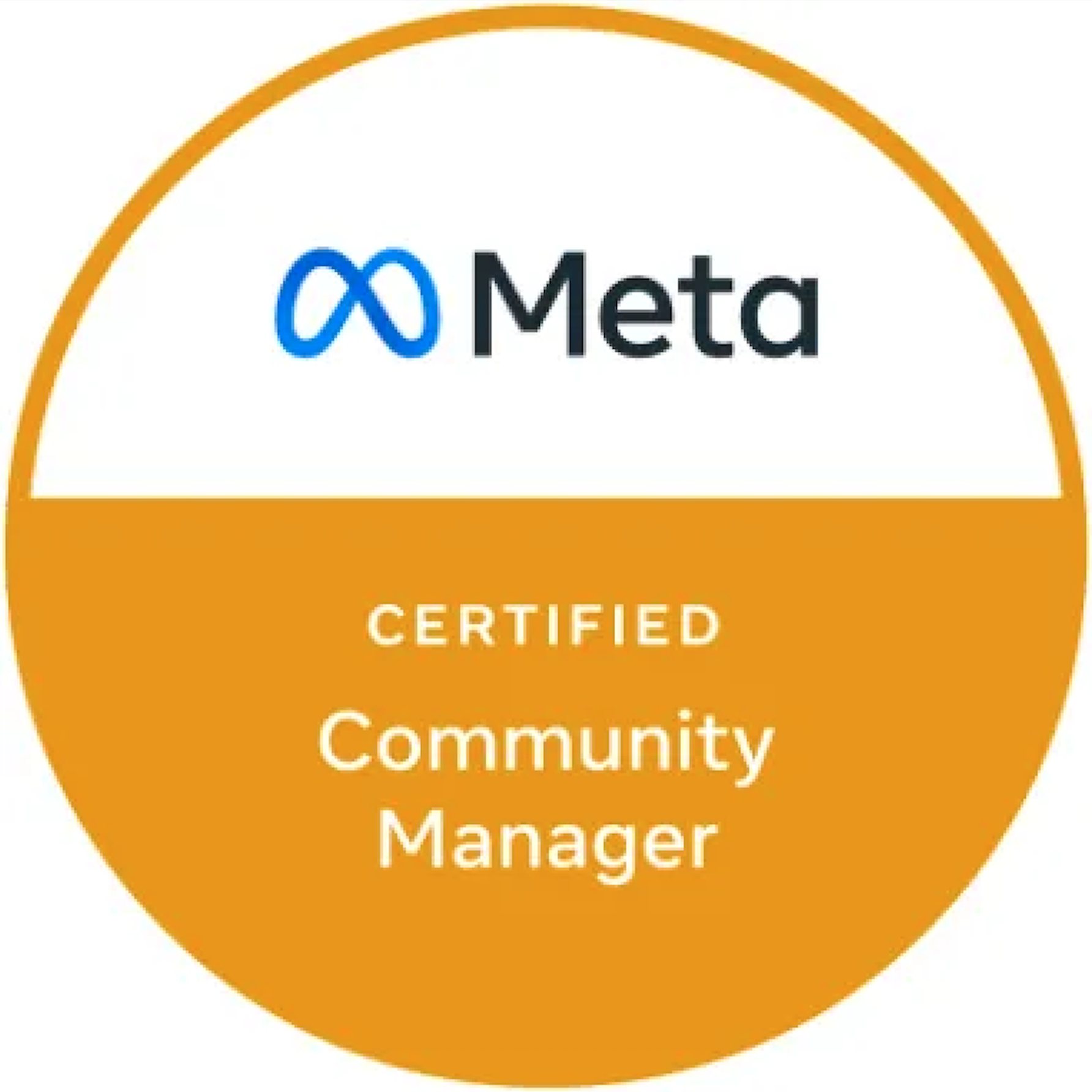 Meta Certified Community Manager badge
