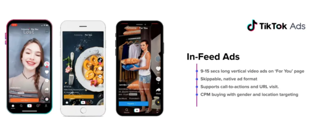 TikTok In-Feed ads