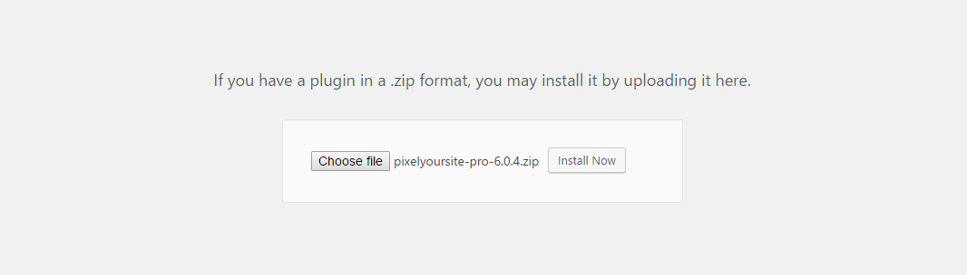 Pixelyoursite -  installing the plugin 2